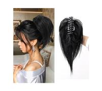 Pour fixer et décorer les cheveux Chignon en désordre morceau de cheveux pince à pince dans les chignons de cheveux morceau de cheveux for les femmes droite courte haute queue de cheval Extension ébou