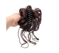 Pour fixer et décorer les cheveux Chignon synthétique à pince, Chignon bouclé en désordre, faux postiches for femmes, épingles à cheveux, Extensions de cheveux noires et dorées Pince à cheveux(1Pcs-04