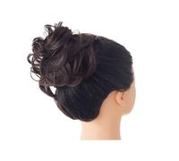 Pour fixer et décorer les cheveux Chignon synthétique en désordre, chouchou, faux bandeau tressé, postiche élastique, queue de cheval for femmes, enveloppe synthétique, queue de cheval bouclée Pince à