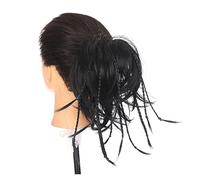 Pour fixer et décorer les cheveux Chignon tressé en désordre, chignon synthétique moelleux, corde en caoutchouc élastique, queue de cheval, extension de cheveux, faux cheveux naturels, chouchou for ac