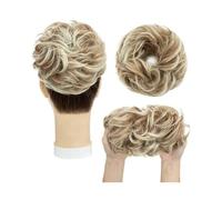 Pour fixer et décorer les cheveux Extensions de cheveux synthétiques Chignon bouclé en désordre élastique cheveux chouchous postiches 55g Chignon Updo cheveux pièces for les femmes Pince à cheveux(27T