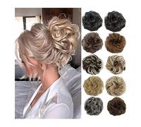 Pour fixer et décorer les cheveux Extensions de chignons ondulés bouclés et élastiques, chouchous synthétiques, queue de cheval, postiches épaisses for femmes et filles Pince à cheveux(27T613)