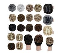 Pour fixer et décorer les cheveux Pince à griffes Messy Bun Morceau de cheveux Chignons synthétiques Chignons ondulés bouclés Extensions de cheveux Chignons ébouriffés Chignons à cheveux Pince à queue