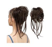 Pour fixer et décorer les cheveux Postiches synthétiques élastiques bouclées, postiche en désordre, chouchou, noir, blond, marron, faux cheveux naturels, bande Chignon, Donut Pince à cheveux(6)