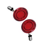 Pour FLHTCUTG 2009 2010 2011 2012 2013 2014 2015 2016 2017 2018 2019 2020 2021, Clignotants Latéraux De Moto, Feux Indicateurs(Red)