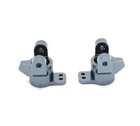 Pour FMS FCX24M Pour Camel D90 D110 Pour Defender Découvert 1/24 Essieu Avant Arrière Tasse Direction C Fixation Servo Siège Pièces Voiture RC PièCes Coupe Direction Rc(Silver,C seat)
