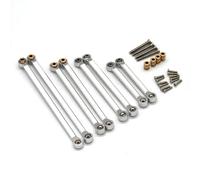 Pour FMS Pour Fire Pour Eazyrc Pour Thunder 1/18 Ensemble Biellettes Direction Métalliques Véhicules Télécommandés Pièces Accessoires Mises Niveau Remplacements Accessoires voitures RC(Silver)