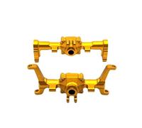 Pour FMS Xiaoqi Pour FCX24 1/24 Métal Mise À Niveau CNC Processus Avant Et Arrière Assemblage Coque Télécommande Voiture Pièces De Rechange RC Essieu(Yellow)