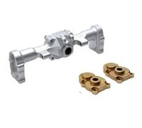 Pour Fms Xiaoqi Pour Fcx24 1/24 Pièces Détachées Pour Voiture Télécommandée Carter D'essieu Arrière En Métal Usiné CNC Amélioration EModification RC Crawlers Pièces(Silver)