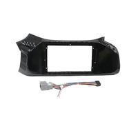 pour Focus MK1 1998-2004 Kit De Montage pour Façade D'autoradio 9 Pouces, Accessoire Intérieur Kits De Cadre De Tableau De Bord D'autoradio ABS(Matte Black,Matte Frame an Cable)