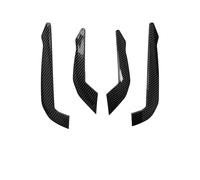 pour Focus pour St/St-Line pour MK4 2018-2021 Becquet De Pare-Chocs Avant Jupe Latérale Pare-Brise Lèvre Canards Séparateur Kit Corps Lèvre Pare-Chocs(Carbon Fiber Look)