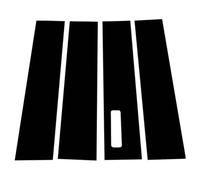 pour Ford F-150 2015-2020 2021, Moulure de Montant Central de Porte latérale B/C, Autocollant Anti-Rayures, Aspect Fibre de Carbone (Normal/A/Noir Brillant)
