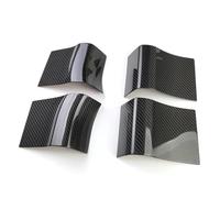 Pour Ford F150 2015-2020 4 Pièces Cache-poignée De Porte Intérieur ABS Aspect Carbone HRQCTIM