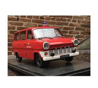pour Ford Fire Truck Transit Die Cast Alliage Van Modèle Ornement Cadeau 1 18