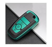 pour Ford Focus4 Edge Explorer Mondeo Trurus Mustang Ranger Protecteur TPU Voiture 3 4 Boutons Porte-clés du Couvercle De Boitier Keycahin(3 Button Green)
