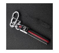 pour Ford Focus4 Edge Explorer Mondeo Trurus Mustang Ranger Protecteur TPU Voiture 3 4 Boutons Porte-clés du Couvercle De Boitier Keycahin(Red Key Chain)