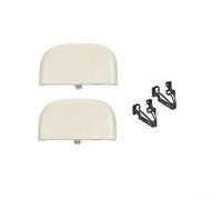 Pour Ford Fusion 2014 2015 2016 Garniture intérieure de rechange : DS7Z4273AA DS7Z-9904132-A Ensemble de clips de capuchon de pare-soleil avec 2 et 2 clips (beige)