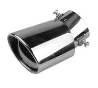Pour Ford Mustang Mach-E 2021-2024 Embout d'Échappement de Voiture en Acier Inox Canule d'Échappement Ovale Chromé, Silencieux Sortie installation facile