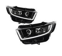 Pour Ford Pour Edge 2015-2019 Ensemble Phares LED Feux Avant | Double Projecteur LED Forme U DRL Angel Eye Halo Lampe Frontale À Lentille Transparente Feux Avants Voiture