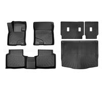 pour Ford pour Escape Essence 2020-2025 Voiture TPE Tapis De Sol Coffre Non Compatible avec Les Versions Hybrides Toutes Saisons Revêtements Dossier Tapis de Sol Automobile(6pcs Set)