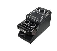 Pour Ford Pour Explorer 2020 2021 2022 Accoudoir Arrière De Deuxième Rangée Avec Porte-gobelet Rangement Multiple Boîte De Rangement D'accoudoir(Style A-black)