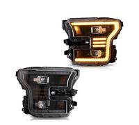 pour Ford pour F150 2015 2016 2017 Phare Voiture avec Clignotant Dynamique Accessoires Automobiles Indicateur Phare(Left Hand Driver)