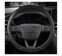 pour Ford pour Fiesta 2000-2020 pour Fiesta MK7 4 5 6 Accessoires Automobiles Housse De Volant De Voiture en Cuir Microfibre Antidérapant Antidérapant Couvre Volant(Blue O Shape)