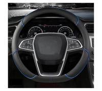 pour Ford pour Fiesta 2000-2020 pour Fiesta MK7 4 5 6 Accessoires Automobiles Housse De Volant De Voiture en Cuir Microfibre Antidérapant Antidérapant Couvre Volant(Blue D Shape)