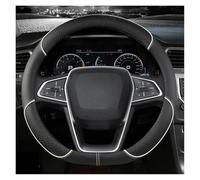 pour Ford pour Fiesta 2000-2020 pour Fiesta MK7 4 5 6 Accessoires Automobiles Housse De Volant De Voiture en Cuir Microfibre Antidérapant Antidérapant Couvre Volant(White D Shape)