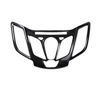 Pour Ford Pour Fiesta 2009-2013 Cache Panneau Lecteur CD Centre Commande Ableau Bord Autocollant(Twill Carbon Fiber 1)