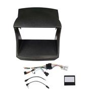 pour Ford pour Fiesta Mk6 2009-2017 Façade D'autoradio 9 Pouces 2DIN avec Panneau Stéréo Faisceau Câblage 16 Broches Câble d'alimentation Et Décodeur Canbus QAQMHVCVB(Frame Canbus 12-17)