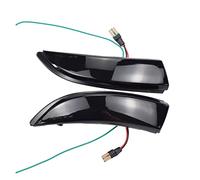 Pour Ford Pour Fiesta MK6 VI/UK MK7 Pour B-Max 2008-17 2 Pièces Clignotant Dynamique Clignotants Indicateur De Rétroviseur Latéral Séquentiel se tourner vers Lampe(Blue-Yellow)