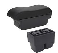 Pour Ford Pour Fiesta MK7 2009-2017 Boîte D'accoudoir De Voiture Accoudoir De Voiture Console Centrale Boîte De Rangement Surface Incurvée(C2 Black line NO USB)