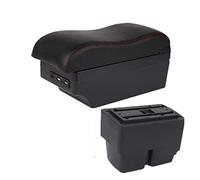 Pour Ford Pour Fiesta MK7 Boîte D'accoudoir De Voiture Pièces Intérieures Pièces Rechange Boîte De Rangement Centrale D'accoudoir De Voiture Avec USB Voiture Accoudoir Boîte(C1 7 USB)