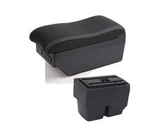 Pour Ford Pour Fiesta MK7 Boîte D'accoudoir De Voiture Pièces Intérieures Pièces Rechange Boîte De Rangement Centrale D'accoudoir De Voiture Avec USB Voiture Accoudoir Boîte(C3 7 USB)