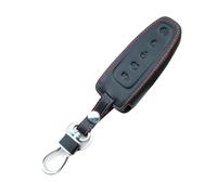 pour Ford pour Focus 2 3 4 MK2 MK3 MK4 Ford Kuga pour Edge Ford Mondeo pour Fusion pour Ecosport pour Fiesta Étui Protection Clé Voiture Anneau Porte-Clés Voiture(E Style Black)