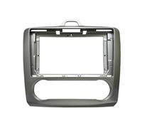 pour Ford pour Focus 2 MK2 2004-2011 Cadre Autoradio Double DIN 9 Pouces 22,86 Cm pour Console Centrale KLAUER(Silver Frame)