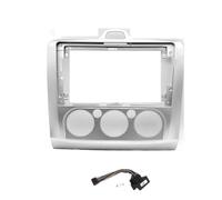 pour Ford pour Focus 2004-2011 Cadre Panneau Multimédia Voiture | Cadre D'Autoradio Harnais De Panneau Stéréo Android De 9 Pouces Carlaoer(Frame with Cable)