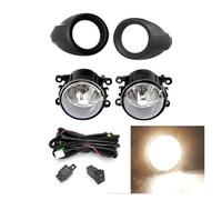 Pour Ford Pour Focus 3 2012 2013 2014 Couvercle Phare Antibrouillard Chromé, Cadres De Phares Antibrouillard Faisceau De Câbles À LED Phare De Travail(Frame A halogen wire)