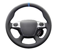 pour Ford pour Focus 3 2012-2014 pour KUGA pour Escape 2013-2016 Voiture Housse Volant Tressée Artificiel Souple Antidérapant Housse Protection Volant Voiture(Red Blue Thread)