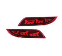 Pour Ford Pour Focus Hatchback 2015-2018 : Réflecteur LED Feu Stop Antibrouillard Pare-chocs Arrière Rouge Feu Arrière Voiture(Smoked)