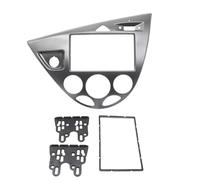 pour Ford pour Focus Mk1 pour Fiesta 1998-2006, 2 DIN 7 Pouces, Garniture De Console Centrale, Cadre D'autoradio Panneau D'autoradio(Silver Gey)