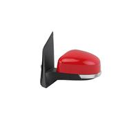 Pour Ford Pour Focus Mk2 2008-2011 Version Euro Clignotant Chauffant Rétroviseur Voiture 6 Broches Ensemble Rétroviseurs Latéraux Rétroviseur Électrique Bras(Left Big Red)
