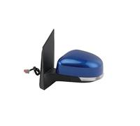 Pour Ford Pour Focus Mk2 2008-2011 Version Euro Clignotant Chauffant Rétroviseur Voiture 6 Broches Ensemble Rétroviseurs Latéraux Rétroviseur Électrique Bras(Left dark blue)