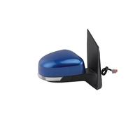 Pour Ford Pour Focus Mk2 2008-2011 Version Euro Clignotant Chauffant Rétroviseur Voiture 6 Broches Ensemble Rétroviseurs Latéraux Rétroviseur Électrique Bras(Right dark blue)