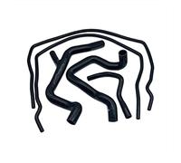 Pour Ford Pour Focus RS MK2 MKII Radiateur Tube Refroidissement Pièces Performance Remplacement Kit Tuyau D'eau De Radiateur En Silicone Tuyau D'admission(Le noir)