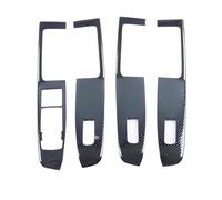 Pour Ford Pour Kuga Pour Escape 2020 2021 2022 2023 2024 Cache Pour Bouton De Commande De Lève-vitre De Porte De Voiture Panneaux De Garniture Automobile(Stainless Carbon)