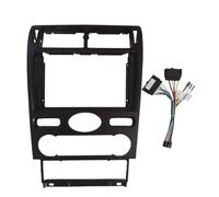 pour Ford pour Mondeo 3 2004-2007 Autoradio 9 Pouces Lecteur MP5 Android Stéréo Format 2 DIN Façade Et Cache De Tableau De Bord POMPOMPUR(Frame with Cable)