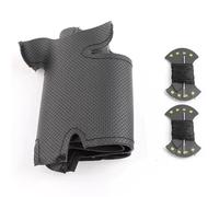 pour Ford pour Mondeo Mk4 S-pour Max pour Focus 3 pour Kuga Housse Volant Voiture en Cuir Artificiel Cousue à la Main Housse de Volant de Voiture(Black Thread)