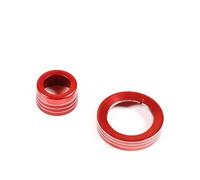 Pour Ford Pour Ranger Pour Wildtrak 2015-2021 Bouton Commande Volume Multimédia Phares Avec Cache Pour Transmission Intégrale Voiture Intérieur Décoration(Red 15-21)